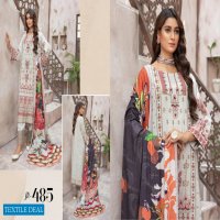 Johra Mahparah Wholesale Leather Patch Slub With Digital Printed Wool Shawl