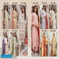 Johra Mahparah Wholesale Leather Patch Slub With Digital Printed Wool Shawl