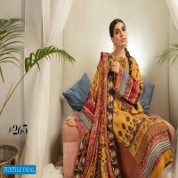 Johra Nysa Embroidery Digital Printed Peach Slub Leather With Digital Printed Wool Shawl