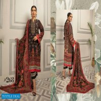 Johra Nysa Embroidery Digital Printed Peach Slub Leather With Digital Printed Wool Shawl