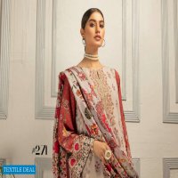 Johra Nysa Embroidery Digital Printed Peach Slub Leather With Digital Printed Wool Shawl