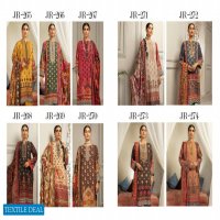 Johra Nysa Embroidery Digital Printed Peach Slub Leather With Digital Printed Wool Shawl