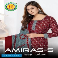 JT Amiras Vol-5 Wholesale Pure Cotton Printed Dress Material