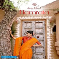 NAMRATA BY KASHVI CREATION CHIFFON BRASSO DESIGNER SAREES