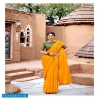 NAMRATA BY KASHVI CREATION CHIFFON BRASSO DESIGNER SAREES