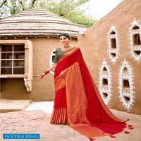 NAMRATA BY KASHVI CREATION CHIFFON BRASSO DESIGNER SAREES