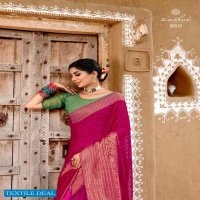 NAMRATA BY KASHVI CREATION CHIFFON BRASSO DESIGNER SAREES