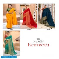 NAMRATA BY KASHVI CREATION CHIFFON BRASSO DESIGNER SAREES