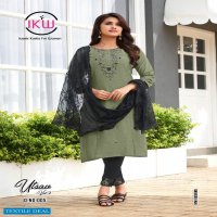 IKW Utsav Vol-2 Wholesale Viscose Silk With Handwork Kurti With Pant And Dupatta