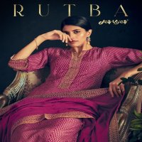 Jay Vijay Rutba Wholesale Pure Russian Silk With Work Salwar Suits