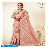 REVANTA CREATION SURAT ANUSHKA KORA SILK LEHARIYA ZARI SAREES
