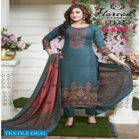 Floreon Geet Wholesale Cotton Pashmina With Diamond work Winter Dress