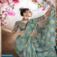 Triveni Umika Wholesale Cotton Printed Indian Sarees