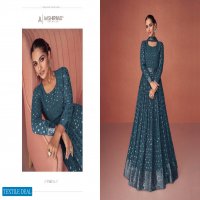 SEASON GOLD BY AASHIRWAD GEORGETTE READYMADE PARTY WEAR LONG DRESSES