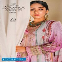 ZS Zoohra Embroidered Lawn With Bamber Dupatta Vol-1 Wholesale Original Pakistani Dress