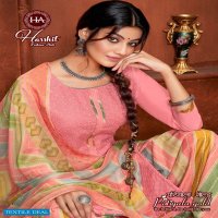 Harshit Patiyala Gold Wholesale Pure Cotton Chiffli Work Dress Material
