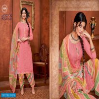 Harshit Patiyala Gold Wholesale Pure Cotton Chiffli Work Dress Material