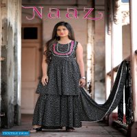 Fashion Galleria Naaz Wholesale Top Sharara Dupatta Readymade Collection