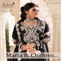 SERINE MEGHA EXPORTS MARIA B CHIFFONS VOL 2 GEORGETTE EMBROIDERY PAKISTANI SUIT