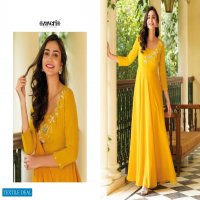 Zaveri Qalb Wholesale Long Fancy Gown With Dupatta Collection