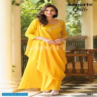 Zaveri Qalb Wholesale Long Fancy Gown With Dupatta Collection