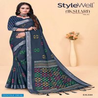 Stylewell Akshara Vol-1 And 2 Wholesale Digital Print With Linen Sarees