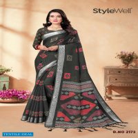 Stylewell Akshara Vol-1 And 2 Wholesale Digital Print With Linen Sarees