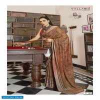 Vallabhi Sariska Wholesale Georgette Viscose Border Indian Sarees