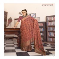 Vallabhi Sariska Wholesale Georgette Viscose Border Indian Sarees