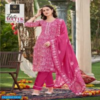 SMIT HELLO BATIK BY POONAM CASUAL WEAR SOUTH INDIAN 3 PIECE READYMADE SET