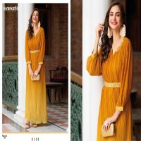 Zaveri Fabelle Wholesale Georgette With Crushed And Hand Work With Inner Gowns