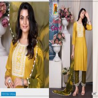 Master Soch Wholesale Readymade Reyon Work Kurti Pant And Dupatta