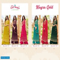 Your Choice Nayra Gold Wholesale Festive Nayra Cut Fully Readymade Salwar Suits