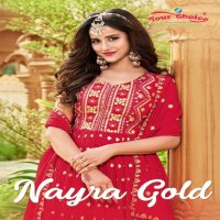 Your Choice Nayra Gold Wholesale Festive Nayra Cut Fully Readymade Salwar Suits