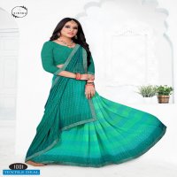 ASHIMA BHAKTI VOL 1 GEORGETTE PRINTED SAREE SUPPLIER IN SURAT