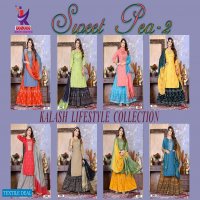 Kalash Sweet Pea Vol-2 Wholesale Kurti Skirt And Dupatta Catalogue