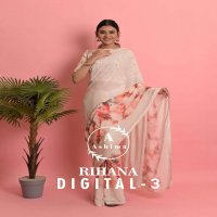 Ashima Rihana Digital Vol-3 Wholesale Weightless Digital Print And Work Sarees