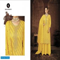 Kalarang Pratiksha Wholesale Pure Muslin Dola Jacquard With Work Dress Material