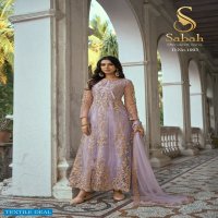 Sabah Ruksaar Wholesale Heavy Butterfly Net Designer Salwar Suits