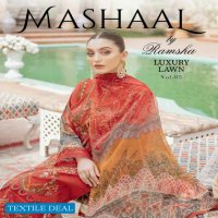 Ramsha Mashaal Luxury Lawn Vol-5 Original Pakistani Salwar Kameez