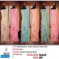 SAACHI BY KALARANG WEAVING MUSLIN FANCY SALWAR KAMEEZ