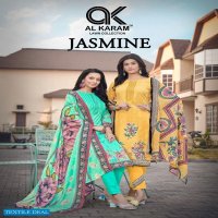 Al Karam Jasmine Wholesale Lawn Collection Printed Dress Material