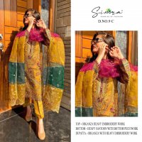 SIMRA PRESENT D NO 9 GEORGETTE PAKISTANI DESIGNER FANCY SUITS
