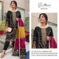 SIMRA PRESENT D NO 9 GEORGETTE PAKISTANI DESIGNER FANCY SUITS