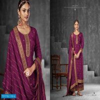 Sargam Shagun Wholesale Pure Viscose Russian Jacquard Straight Salwar Suits
