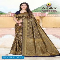 Ashika Facebook Vol-7 Wholesale Litchi Silk With Zari Work Ethnic Sarees