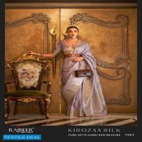 KIROZAA SILK BY RAJBEER 7001-7010 SERIES SATIN HANDLOOM WEAVING DESIGNER SAREE