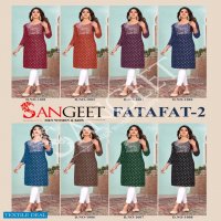 Sangeet Fatafat Vol-2 Wholesale Long Kurti Combo Catalogue