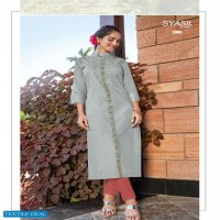 Syasii Aayat Wholesale Heavy Cotton With Embroidered With Hand Work Kurtis