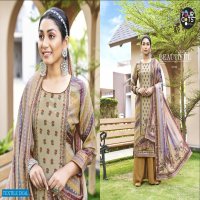 Fourdots Shivangi Wholesale Pure Natural Crepe With Handwork Dress Material